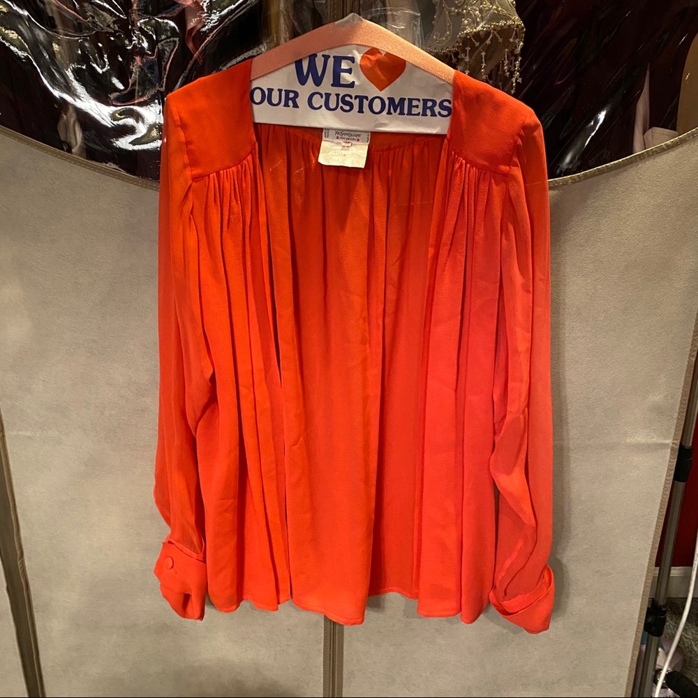 Ysl Rive Gauche Silk Blouse - image 2